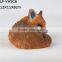 Polyresin life size wild fox animals home decoration