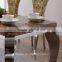 Italian Modern Simple Natural Marble Platner Dining Table