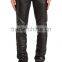 New Mens Black Genuine Leather Straight Cut Pants