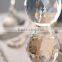 mass production the lowest price led bead crystal table lamp with fabric cylinder shade