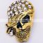 45*30mm New Arrival Rhinestone Hat Skeleton Vintage Accessories Good Gift Halloween Brooches For Women