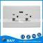 US Usb Plug Wall Socket 2 Outlets 2 USB