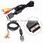6 Ft Audio Video AV TV Cable Cord to RCA For Play Station for PS/ for PS2/ for PS3 System Audio Video Cable