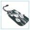 die cut paper hang tag leaf shape with string rope