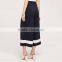 Fashion White Black Working Office Lady Culotte Wide Leg Pants Woman