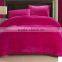 2014 wholesale popular thick Polyester Bright plain color flannel blanket and pillow case