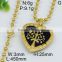 Newest heart tree shape stylish indian gold necklace designs