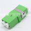 Flangeless LC APC DX fiber optic adapter