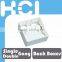 UK Style Single Double Gang Mounted Back Box for Wall Outlet