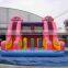 0.55mm PVC Material And Giant Inflatable Slide With Obstacle Bouncer