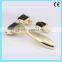 DRS derma roller kit changeable heads 600/180/1200 pins stainless micro needle derma roller kit golden 3 in 1 derma roller