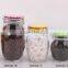 airtight glass storage jar with color metal lid