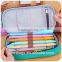 Customized Premium Quality Pencil Case with Compartments Three Colors