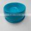 2015 New Wholesale Colorful Pet Plastic Slant Dog Bowl Spill-proof Dog Bowl