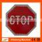 Led solar traffic sign of stop sign 600mm 800mm 1000mm