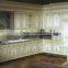 Vitoria Style Wooden Kitchen Cabinet With Drawing, Carved Wood Corner Cupboard, Vintage Design Kitchen Furniture Set