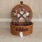 Handmade Luxury Round Wicker Picnic Basket With Handle Wholesale