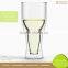 Microwave Dishwasher Oven Safe Double Wall New Glass Cup Beer