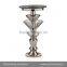 Stainless Steel Modern High Glass Top Round Bar Table BT07