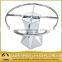 luxury granite top 48 inch round dining table with stainless steel