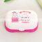 new creative portable plastic soap holder box with draining tray