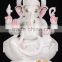 Regional Feature antique stone crarving white marble statue of hindu god ganesh