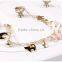 cat bowknot star moon gold charms bracelet gold chain bracelet