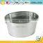 8 inch galvanized garden personalized ice bucket metal champagne bucket