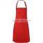 Custom Polycotton plain color cooking apron kitchen apron