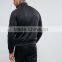 Wholesale Best Price High Quality New Design Durable Raglan Sleeves 100% Polyester Jersey Black Casual Men Jacket