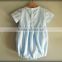 2017 High Quality Light Blue Pure Cotton Baby Clothes Newborn Summer Romper