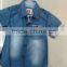 Cheap Kids Boys short sleeves fancy denim polo T-Shirt Jacket Clothes Suit