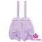 Wholesale Boutique Clothing China Plain Light Purple Cotton Suspend Summer Baby Girl Pants Beach Shorts