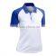 Women Slim Fit Sport Blank Blue And White 100 Polyester Microfiber Polo Shirt