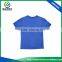 New arrival blue color o neck kids spandex t shirt