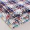 long sleeve custom quaity plaids flannel clothes cotton yarn dyed shirt grey fabric