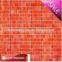 Grey color hand drawing tiles strip glass mosaic