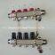 4 Branch Stainless Steel Radiant Heat Manifolds