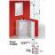 Corner bathroom cabinet