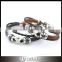 Men Braided Multi-strand Leather Wristband Bracelet