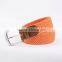 new cheap knitted leather belt cloth braided belt woven braided elastic belt