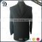 2017 newest design single button and slant welt pocket with quilted lining men long coat