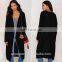 2015 The Latest New Heated long Cardigan for woman Black Sweater