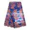 Fashionable New Design Net Embroidery Royal Blue french Lace Fabric with pearl L170827002