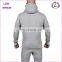 Mens apparel grey blank designer OEM french terry hoodies