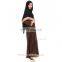 Traditional women spun shape embroideries design islamic arabic abaya