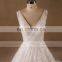Luxury wedding gown sexy open back lace beaded wedding dress 2017