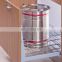 Modular Kitchen Stainless Steel Grain Trolley Pull Out
