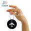 Jiabo custom made funny round shape airplane metal luggage tag