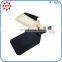 New products Custom black leather luggage tag for man